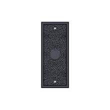 Sun Valley Bronze P-HP1506OH-IML-TPC/P-F-HP1506OH-IML-TPC - 2 1/2'' x 6'' Hand Peened interior mortise lock plate w/turn piece.