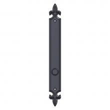 Sun Valley Bronze PP-1240 - 1 3/4'' x 15 5/8'' Fleur de Lis push plate.