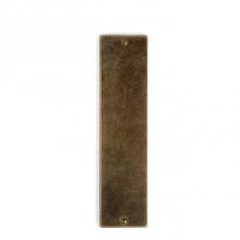 Sun Valley Bronze PP-2403KC - 3 1/2'' x 18'' Ridge Burlap push pull plate w/key cylinder.