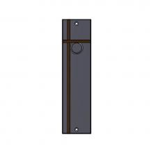 Sun Valley Bronze PP-WH1610RH - 2 1/2'' x 10'' Horizontal Inlay push plate. Right hand.