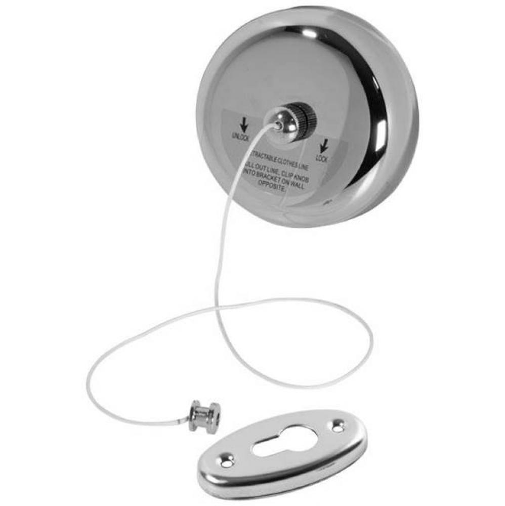 Shower Retractable Wash Line - Chrome