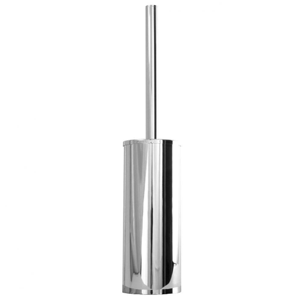 Round Bowl Brush and Holder - Chrome