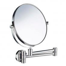 LaLoo Canada 2016C - Circular Swing Mirror - 10'' Dia. - 7x Magnification  - Chrome