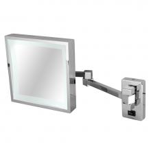 LaLoo Canada 2020HC LED - Magnification Mirror 3x LED 6000K Lit Hardwire - Chrome
