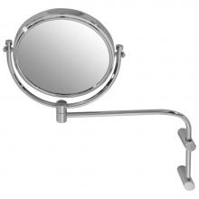 LaLoo Canada 2811C - Circular Swing Mirror - 7 7/8'' Dia. - 7x Magnification  - Chrome