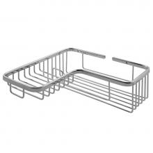 LaLoo Canada 3391C - Single Soap and Bottle Wire Basket - Chrome