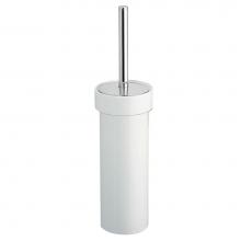 LaLoo Canada 3500TBC - Toilet Brush Floor - White Porcelain - Chrome