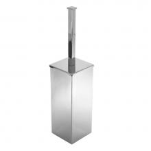 LaLoo Canada 9300C - Square Bowl Brush and Holder - Chrome