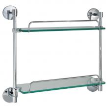 LaLoo Canada CR3852C - Double Glass Shelf - Chrome