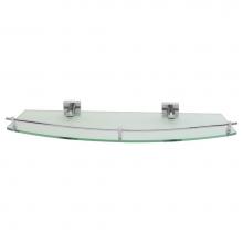 LaLoo Canada H2687C - Hero Single Glass Shelf - Chrome - Box 2 of 2