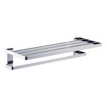 LaLoo Canada 6262C - Towel Shelf with Single Towel Bar - Chrome