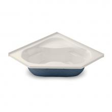 Aker 141096-058-007-050 - CTF-6060 AcrylX Corner Center Drain Homestead Bath in Biscuit