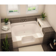 Aker 141083-000-019 - GT-60 AcrylX Alcove Center Drain Bath in Thunder Grey