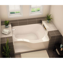 Aker 141084-R-057-019 - GT-4860 AcrylX Alcove Right-Hand Drain Bodywrap Bath in Thunder Grey
