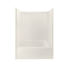 Aker 141394-000-007-101 - 6042STT AcrylX Alcove Right-Hand Drain One-Piece Tub Shower in Biscuit