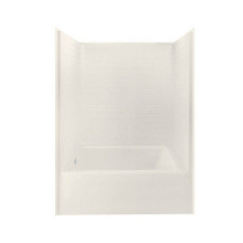 Aker 141394-000-007-502 - 6042STTM AFR  AcrylX Alcove Right-Hand Drain One-Piece Tub Shower in Biscuit