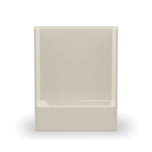 Aker 141396-AFR/L-000-004 - 6030STTM AFR  AcrylX Alcove Left-Hand Drain One-Piece Tub Shower in Bone