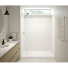 Aker 141477-000-002-501 - 16030STTM AFR AcrylX Alcove Left-Hand Drain One-Piece Shower in White