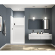 Aker 141480-000-007 - FHA 3838 RRF AcrylX Alcove Center Drain One-Piece Shower in Biscuit