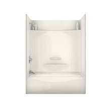 Aker 142006-000-007-094 - KDTS 3060 AcrylX Alcove Left-Hand Drain Four-Piece Tub Shower in Biscuit