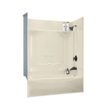 Aker 142013-058-004-594 - KDTS 3260 AFR AcrylX Alcove Left-Hand Drain Four-Piece Homestead Tub Shower in Bone