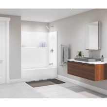 Aker 141491-000-002-001 - Icon TS6030 Acrylx Alcove Left Hand Drain One-Piece Tub Shower in White