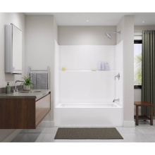 Aker 141489-000-002-001 - Icon TS6032 Acrylx Alcove Left Hand Drain One-Piece Tub Shower in White