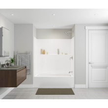 Aker 141518-000-002-501 - Icon TS6042X AFR Acrylx Alcove Left Hand Drain One-Piece Tub Shower in White