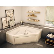 Aker 141121-058-004 - GT-6060AP 59 in. x 59 in. Corner Corner Bathtub with Center Drain in Bone