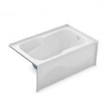 Aker 141080-L-058-002 - SBA-3660 60 in. x 36.5 in. Rectangular Alcove Bathtub with Left Drain in White