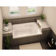 Aker 141088-L-057-004 - SBF-3260 60 in. x 32 in. Rectangular Alcove Bathtub with Left Drain in Bone