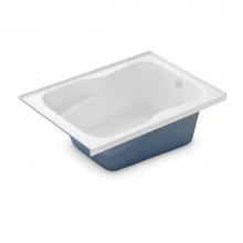 Aker 141089-R-058-004 - SBF-3660 60 in. x 36.5 in. Rectangular Alcove Bathtub with Right Drain in Bone