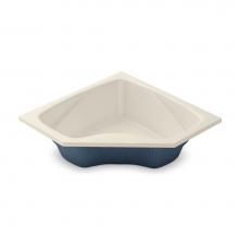Aker 141120-058-004-050 - CT2-6060 AcrylX Corner Center Drain Homestead Bath in Bone