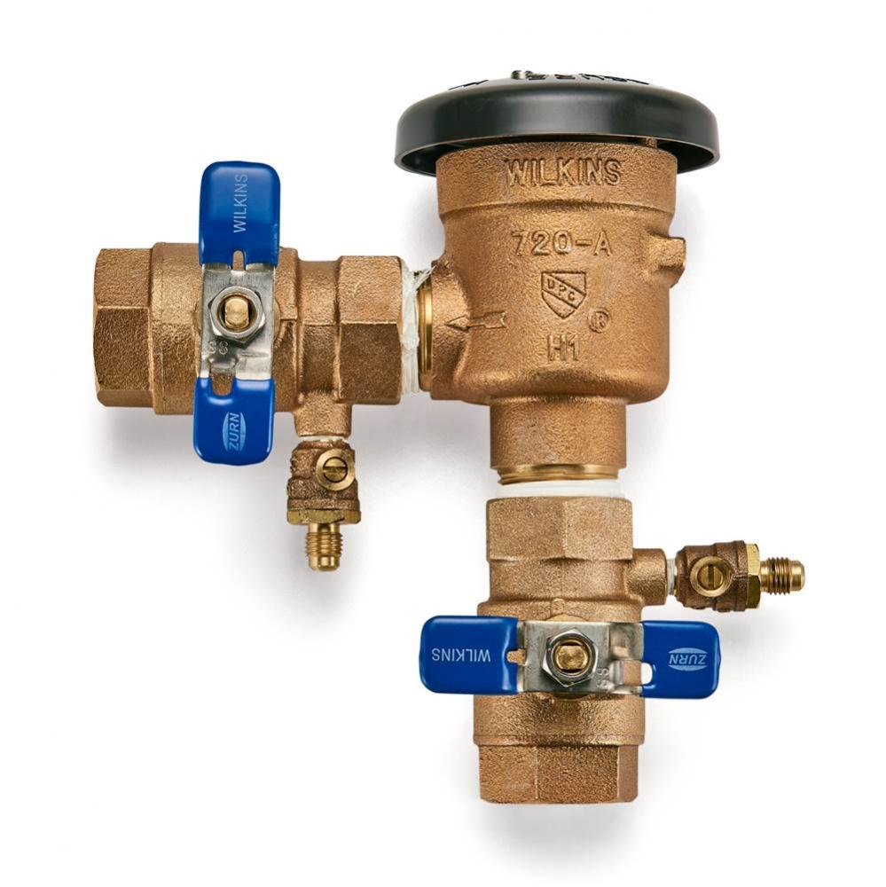 Pressure Vacuum Breaker, FNPT x FNPT, Fast Test Cocks