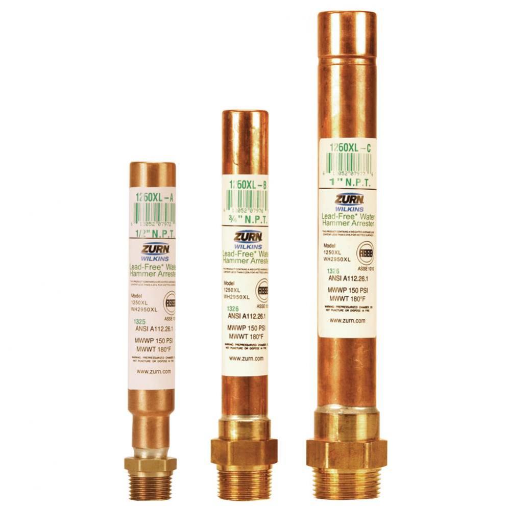 WTR HMMR ARRST, 3/4'' LEAD FREE EXPORT