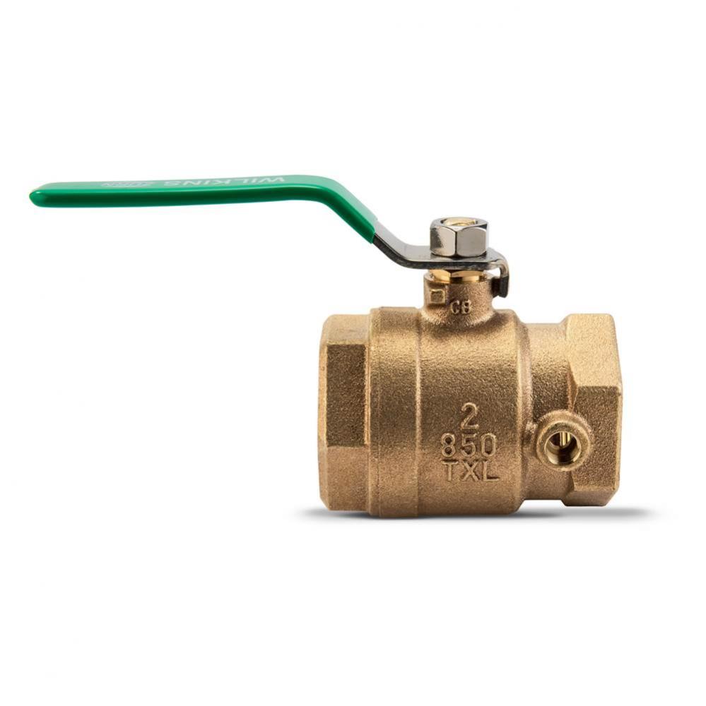 Ball Valve, Lead-Free, FNPT x FNPT, Tapped
