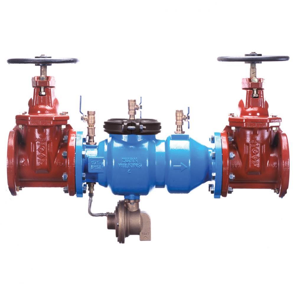 Reduced Pressure Principle Assy, Lead-Free, Flanged Body, Flanged x Flanged, Less Gate Valves