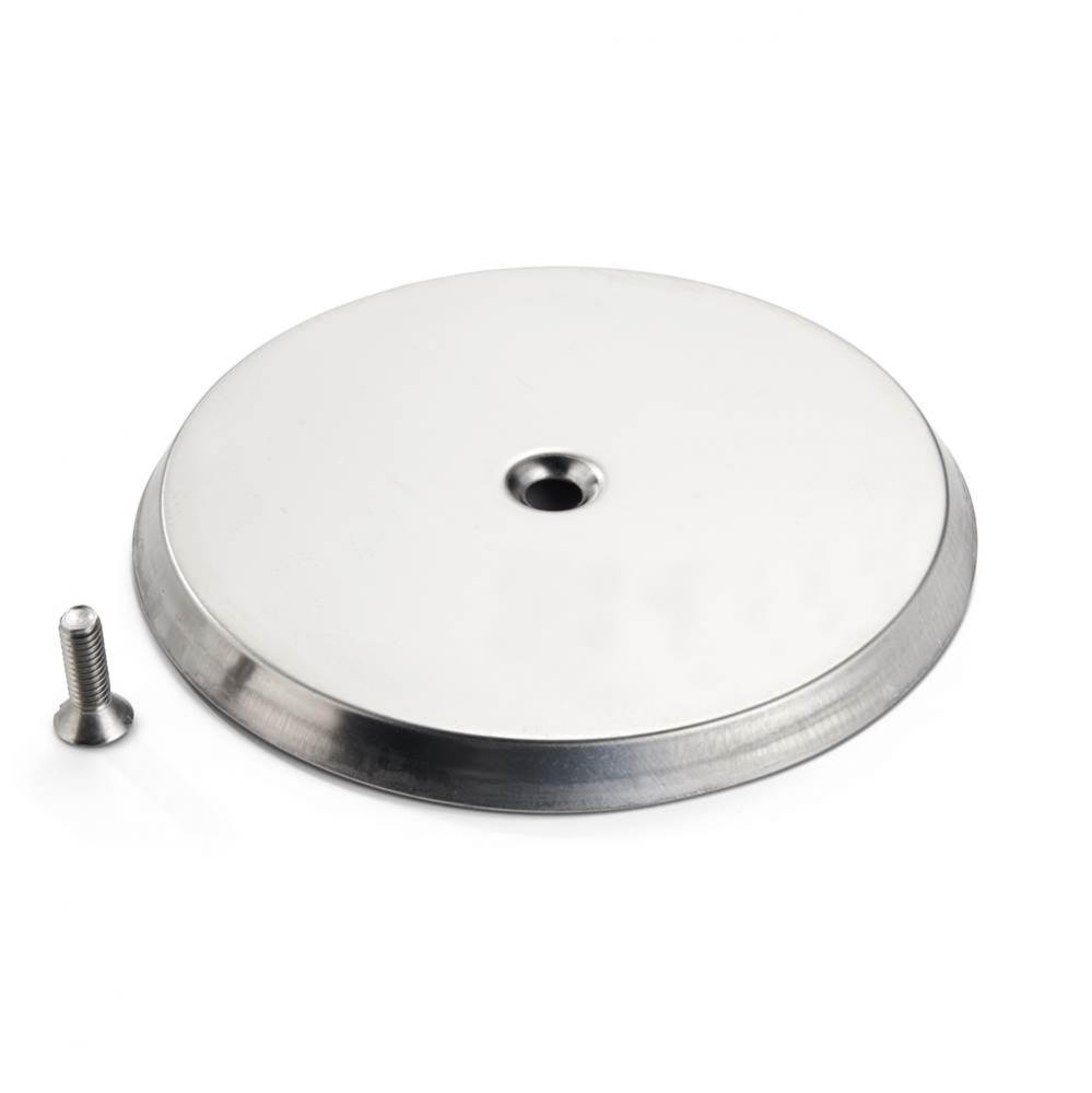Wall Cleanout Plate, Stainless Steel, 6'' diameter