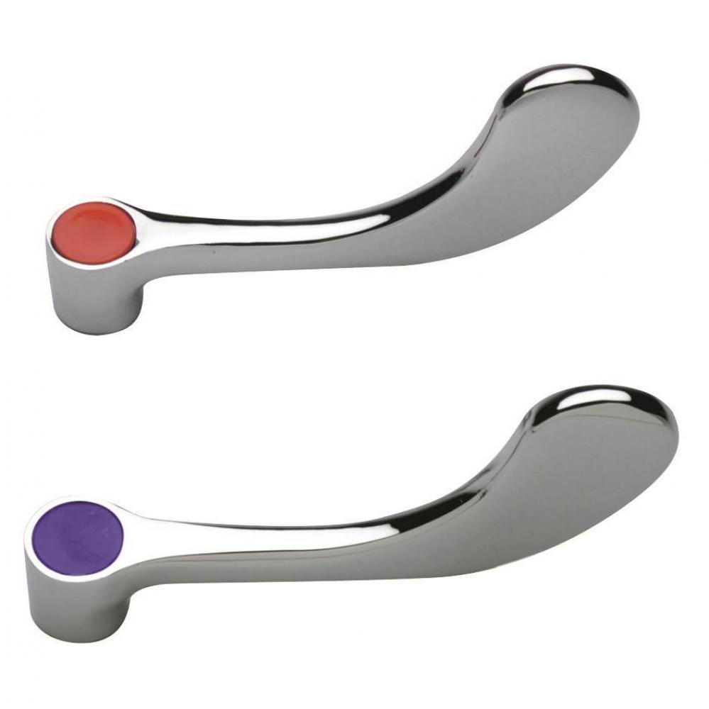(K) (P) (PAIR) -4 HANDLES, 4'' WRIST BLADE [RED]