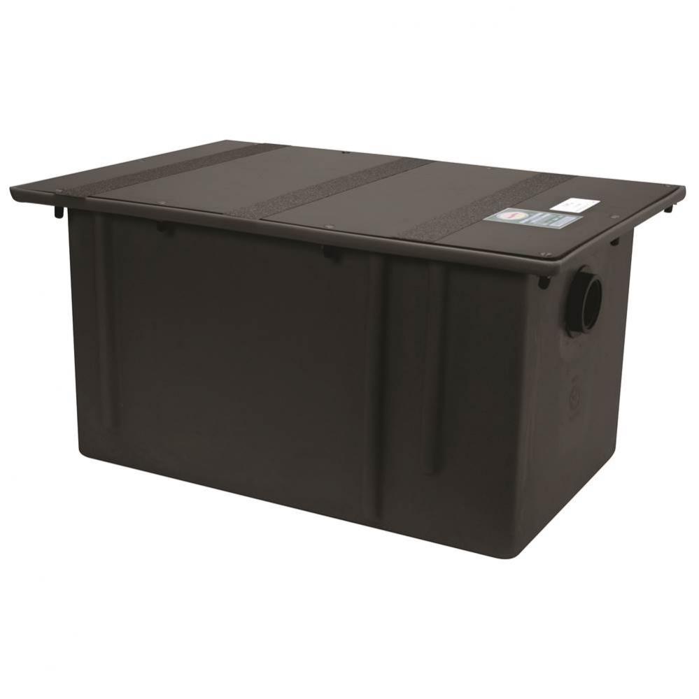 GT2702 75-GPM Polyethylene Grease Trap w/ Flow Control w/ Plate