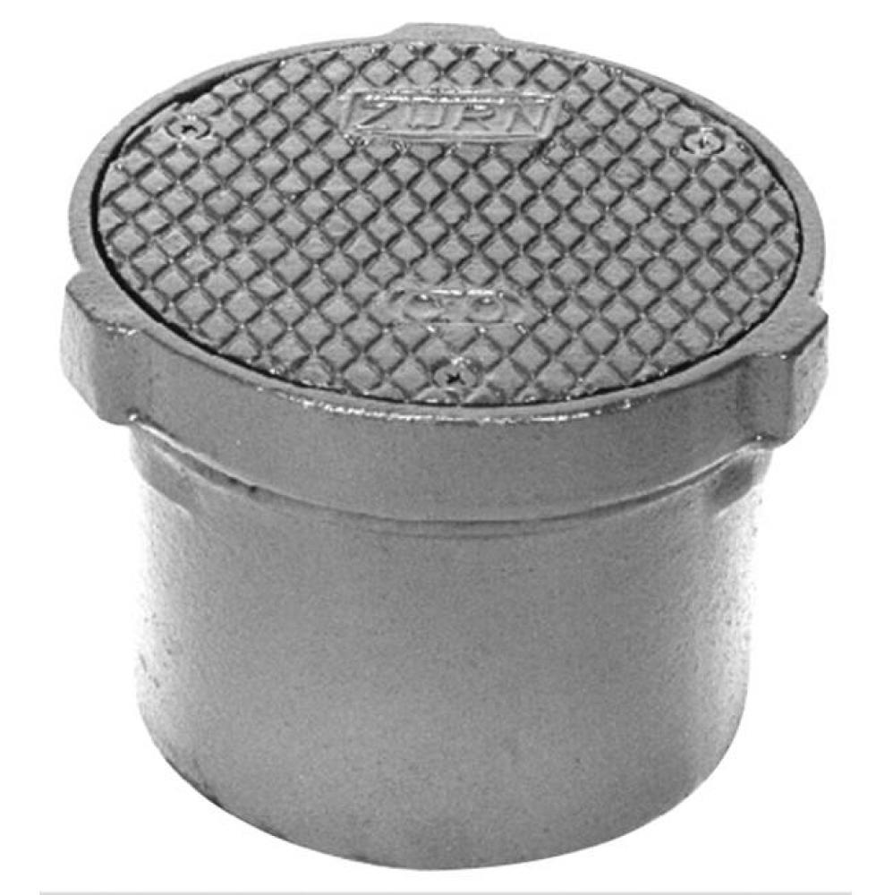 N.I. Adj Level-Trol Floor Cleanout, 4'' Neo-Loc Outlet w/Sq Top