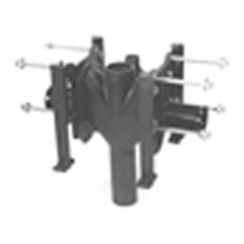 No-Hub Adj Vertical Double Siphon Jet Water Closet -4'' Side Inlet