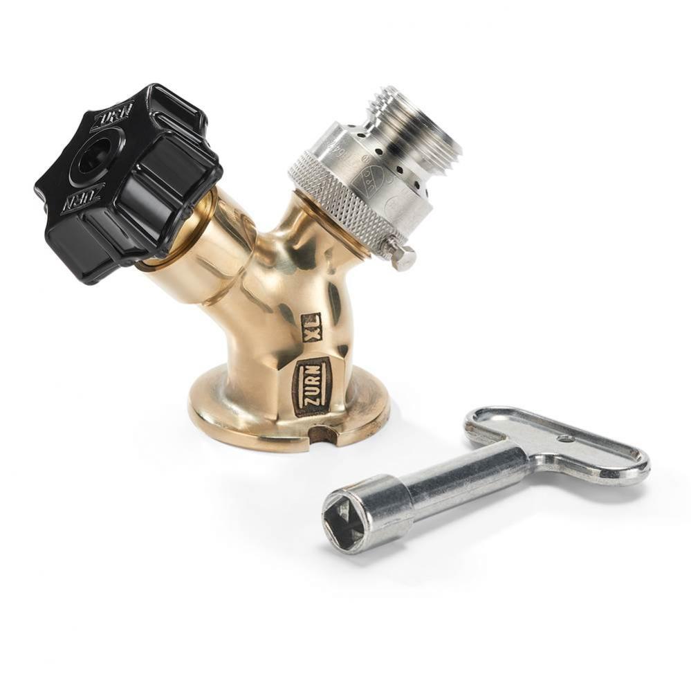 Z1341XL-P34-PB, Lead Free Polished Bronze Wall Faucet, 3/4'' FPT Inlet