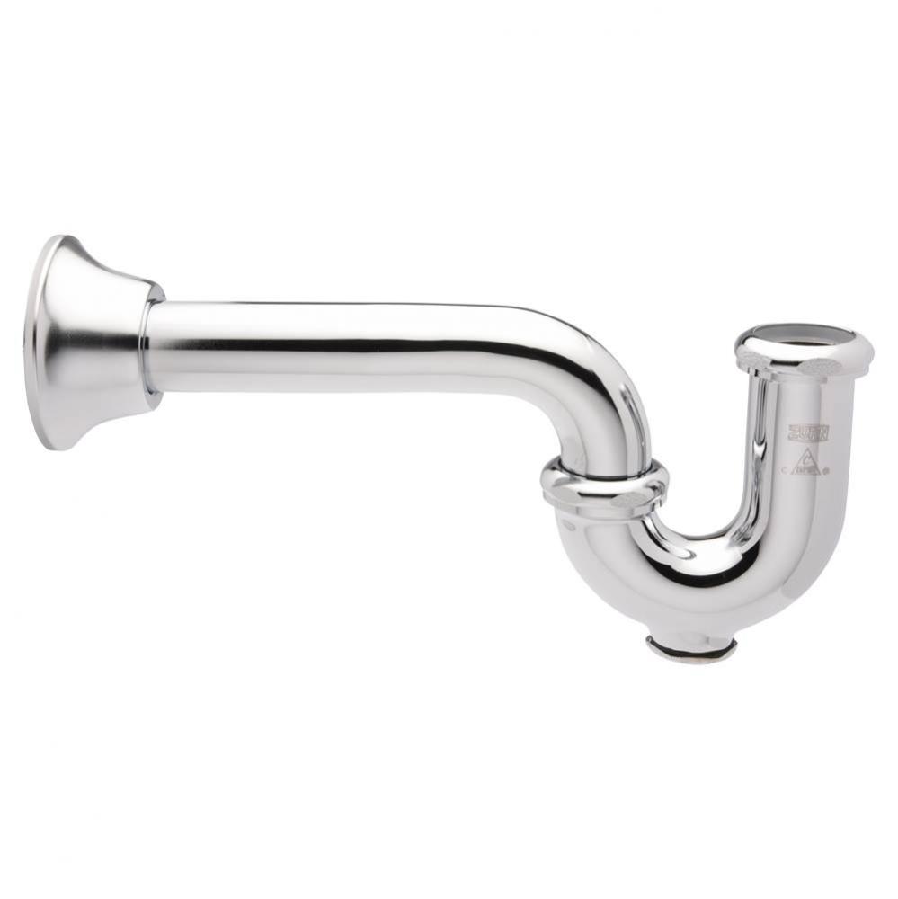 P-Trap with Wall Bend and Cleanout, 1 1/4'' Inlet, 1 1/4'' Outlet, 17 Gauge, B