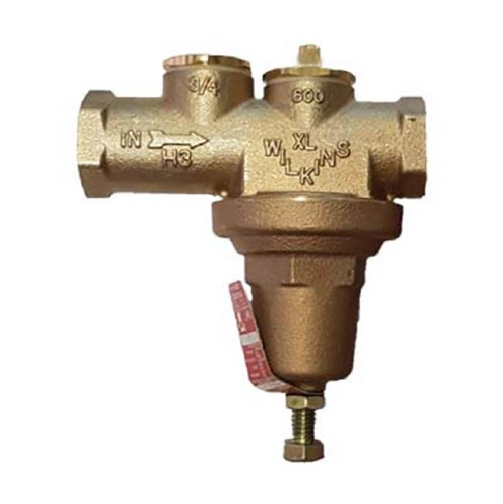 Pressure Reducing Valve, British Straight THD, Hi-Lo Pressure 10-125 psi