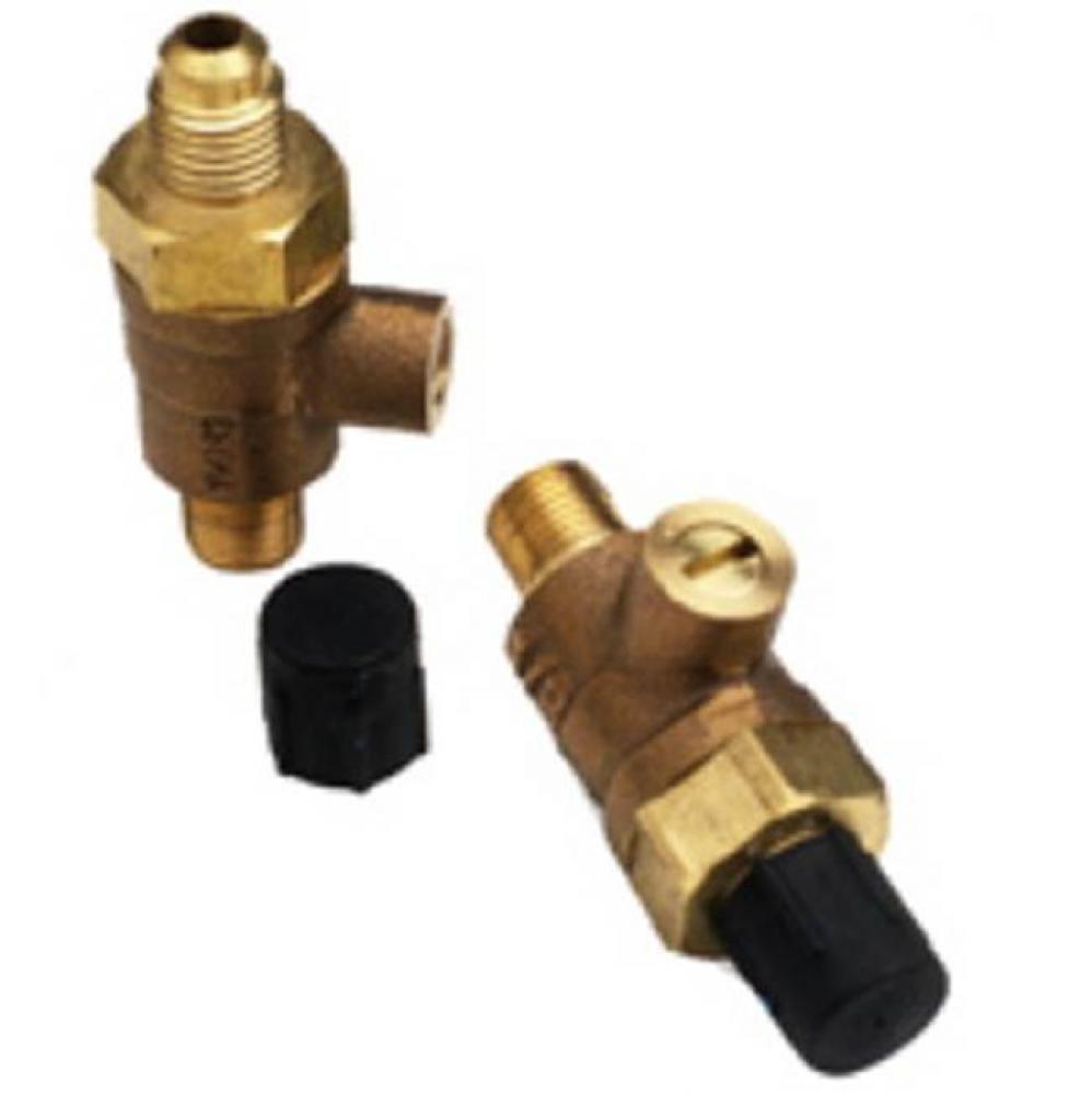 Ball Type Fast-Test Test Cock, Lead-Free, 1/8'' MNPT x 45° SAE