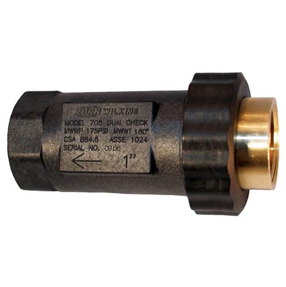 Dual Check Valve, Lead-Free, Union FNPT x FNPT