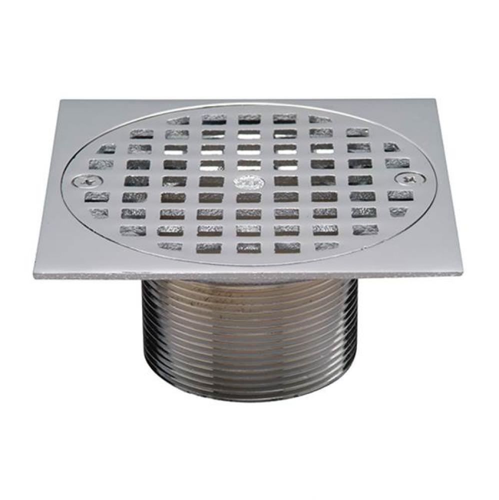 FD2254 4'' Square Chrome Plated Brass Top 672500019