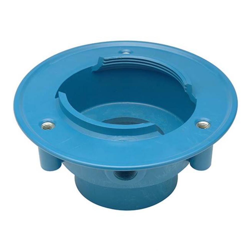 PVC Drain Body-3'' Solvent Weld w/ 1/2'' Trap Primer Plug