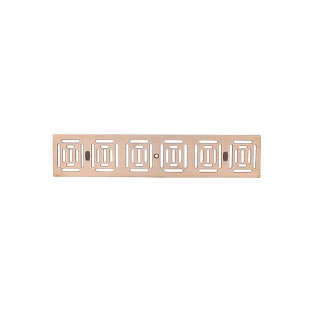(cek) 4'' x 20'' Bronze Decorative Grate - P.N. 643040013